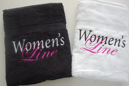 Badlaken of douchlaken met logo - Gepersonaliseerd Cadeau - In-house Geborduurd