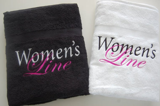 Badlaken of douchlaken met logo