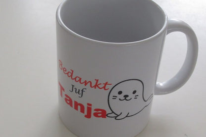 Bedankt juf cadeau met naam