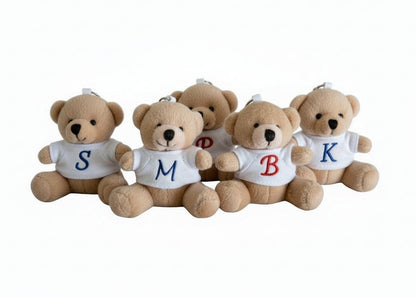 Beren sleutelhangers met Letter 