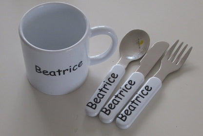 Koffiemok met Naam – Gepersonaliseerd Bedankt Cadeau - Gepersonaliseerd Cadeau - In-house Geborduurd