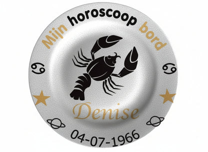 Sierbordje met Sterrenbeeld Rood - Gepersonaliseerd Cadeau - In-house Geborduurd