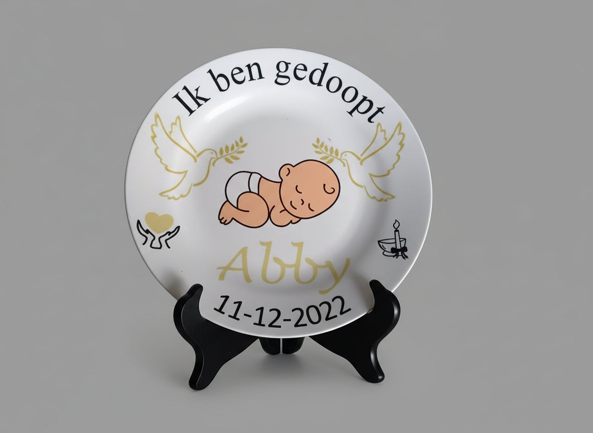 Christelijk doop sierbordje
