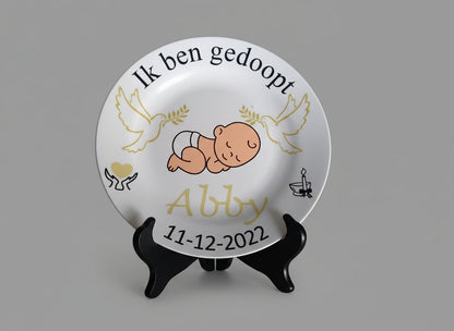 Christelijk doop sierbordje