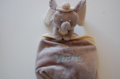 Dombo knuffeldoek met Naam - Gepersonaliseerd Cadeau - In-house Geborduurd