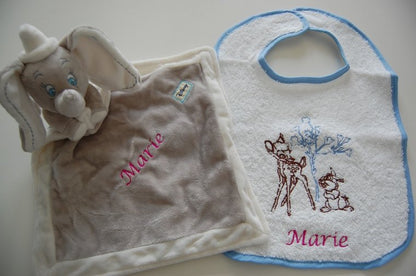 Dombo knuffeldoek met Naam - Gepersonaliseerd Cadeau - In-house Geborduurd
