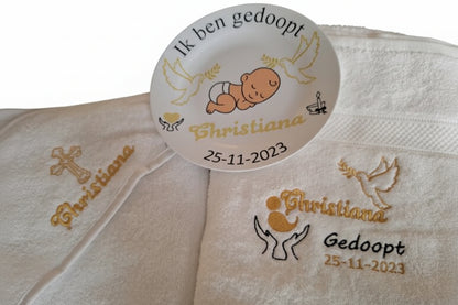persoonlijk doop cadeau | Ideaal voor kinder doop | Borduurkado.nl