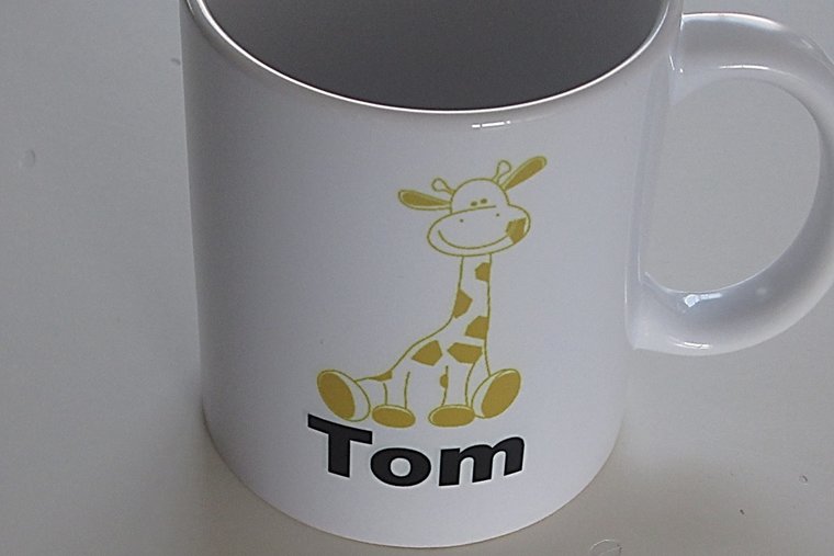 Drinkmokje met geboortekaartje