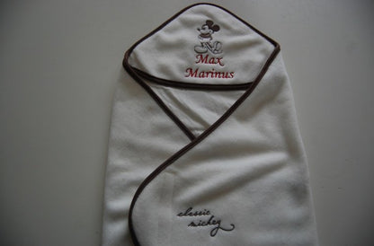 Fleece wikkel deken Mickey Mouse met naam
