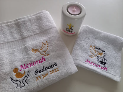Gepersonaliseerd doop cadeau, origineel kado rechtstreeks verzonden.
