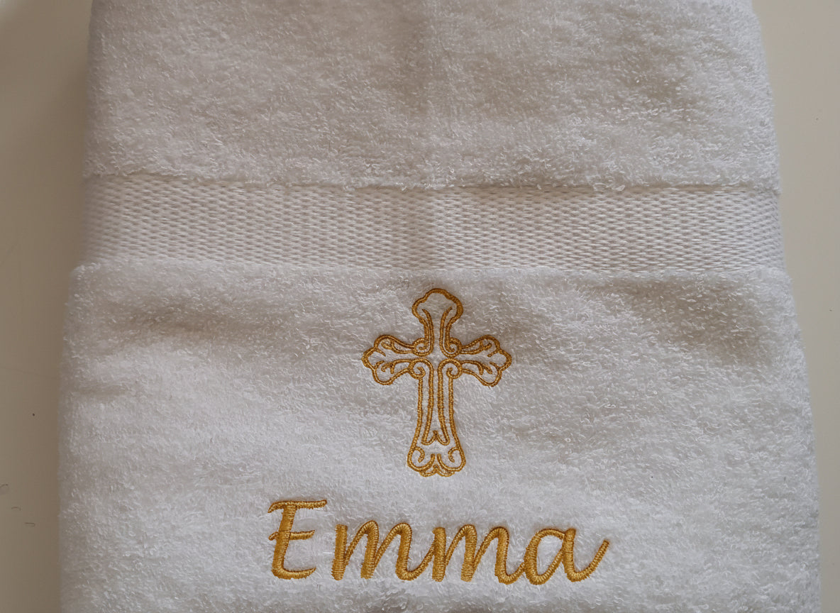 Handdoek voor doop meisje
