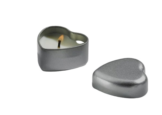 Hartvorige waxinelichthouders grijs