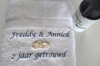 2 jaar getrouwd cadeau met namen - Gepersonaliseerd Cadeau 
