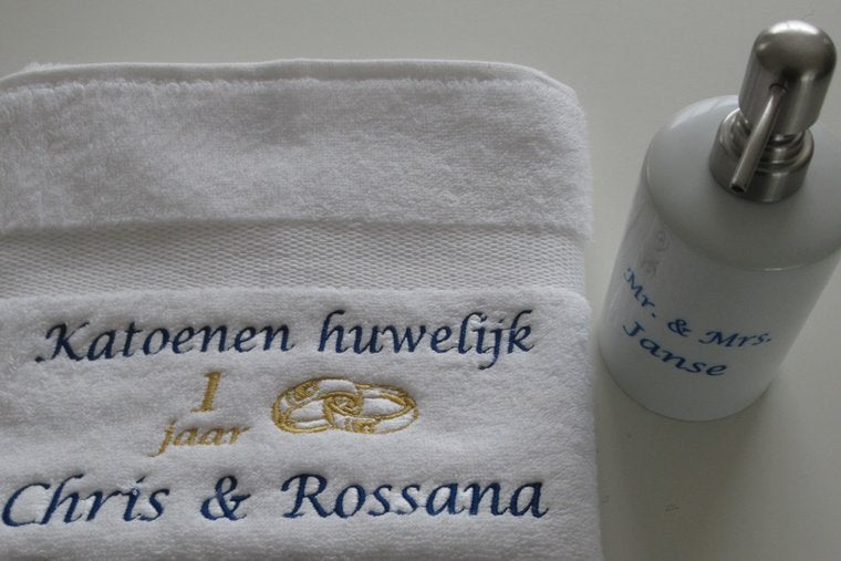 Katoenen huwelijk cadeau €15.99 