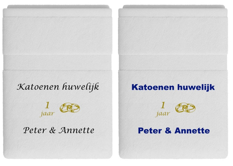 €15.99 voor het beste cadeau van katoen, bestel deze handdoeken voor een katoenen huwelijk.