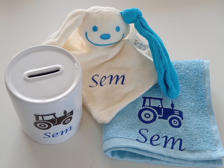 Keramische spaarpot met naam - hoogwaardige kwaliteit met glanzende afwerking