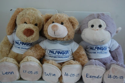Knuffels met Logo - Gepersonaliseerd Cadeau - In-house Geborduurd