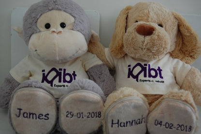 Knuffels met Logo - Gepersonaliseerd Cadeau - In-house Geborduurd