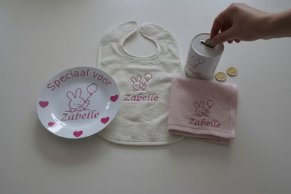 Kraamcadeau slabber met naam