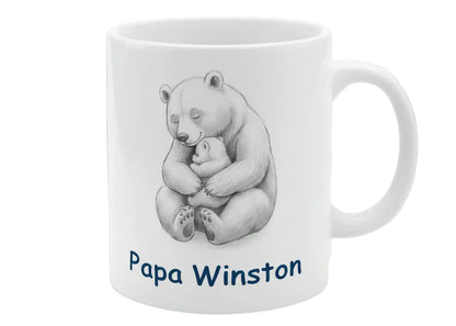 Vaderdag mok met naam cadeau voor de liefste Papa