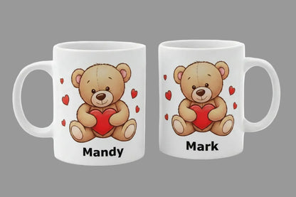 Mok met naam en afbeelding. Leuk cadeau voor Valentijnsdag cadeau, maar ook voor Moederdag, Vaderdag en als verrassing voor speciaal voor Oma en Opa