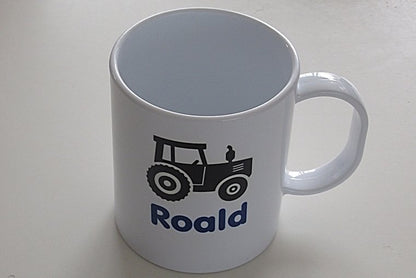 Mok met tractor