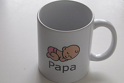 Mok voor Papa met Naam - Gepersonaliseerd Cadeau - In-house Geborduurd