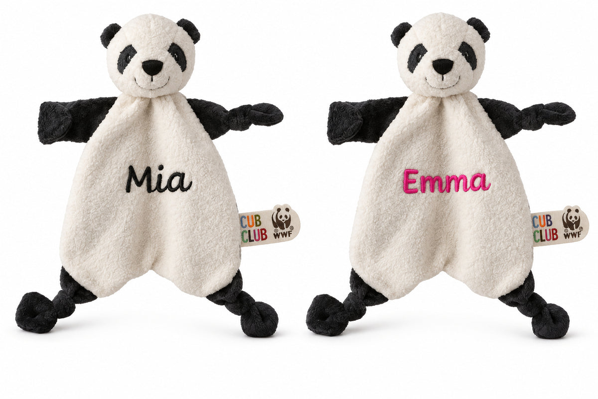 Panda knuffeldoek WWF  Wereld natuurfonds knuffel