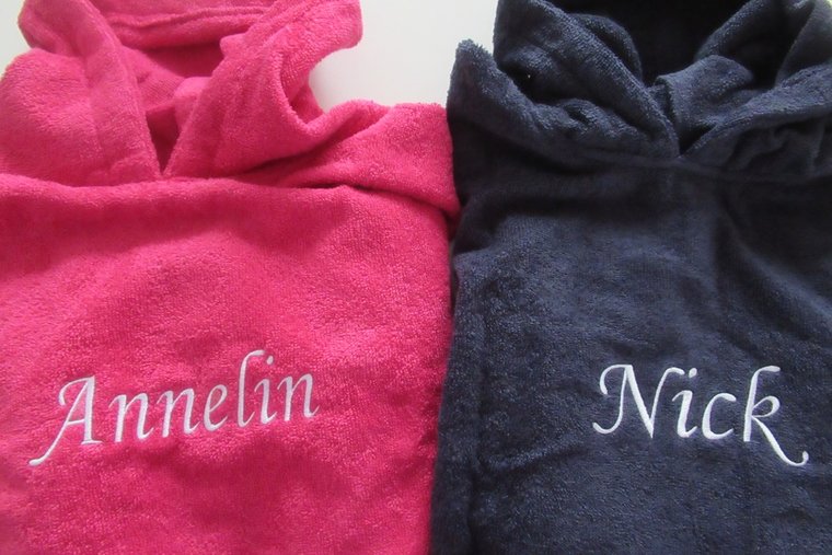 Badponcho met Naam - Kinderponcho Strand & Zwembad - Gepersonaliseerd Cadeau 