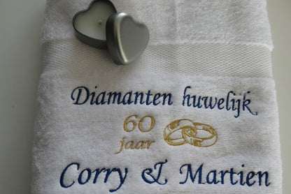 Romantische kaarsje zilvergrijs
