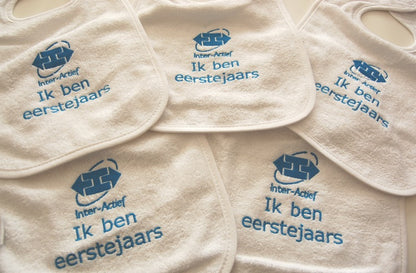Slabber met logo