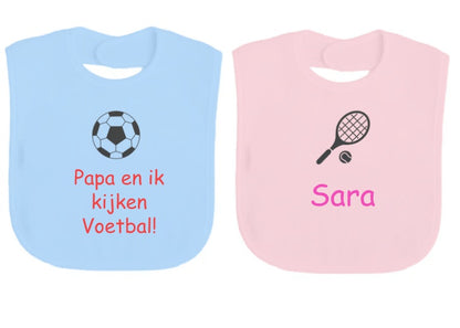 Slabber met sport afbeelding