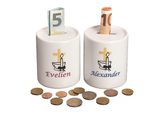 ontwerp zelf je uniek cadeau voor een doop met naam en gouden kruis