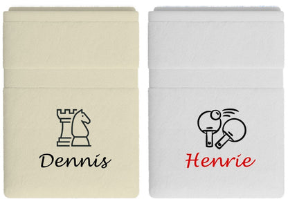 Sport handdoek met naam - Geborduurd Cadeau