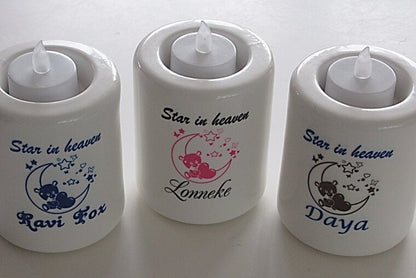 Sterrenlichtje Baby | Star in Heaven met Naam - Gepersonaliseerd Cadeau - In-house Geborduurd