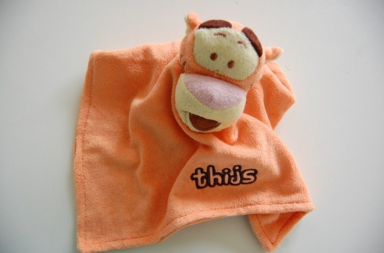 Teigertje knuffeldoek met Naam