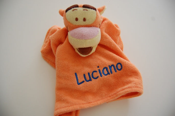 Teigertje knuffeldoek met Naam