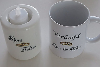 Verlovingsfeest cadeau met naam