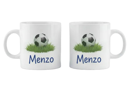 Voetbal mok  cadeau met naam cadeau tip voor voetbalfans en bedankjes voor trainer of coach