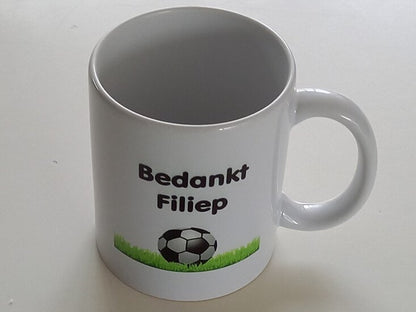 Koffiemok Trainer bedankt  | Voetbal Cadeau |