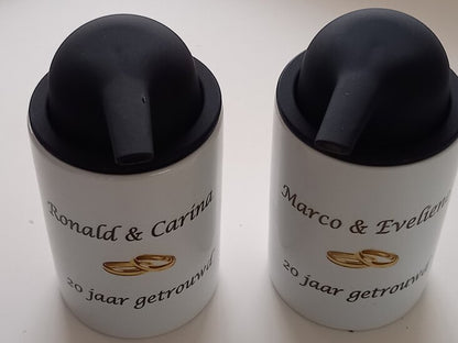 Jubileum Zeeppomp met Namen - Gepersonaliseerd Cadeau - In-house Geborduurd