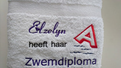 Zwemdiploma A kado met naam zelf ontwerpen