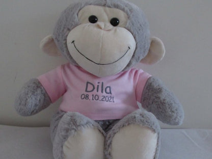 Knuffel met Naam 40 cm Bruin - Gepersonaliseerd Cadeau - In-house Geborduurd