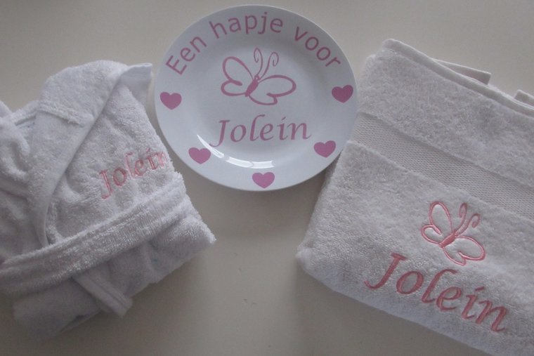 Baby badjas borduren met naam | Kraamcadeau | Vandaag besteld is snel ontvangen!