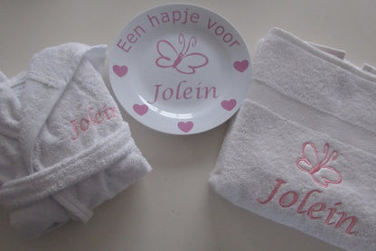 Baby badjas borduren met naam | Kraamcadeau | Vandaag besteld is snel ontvangen!