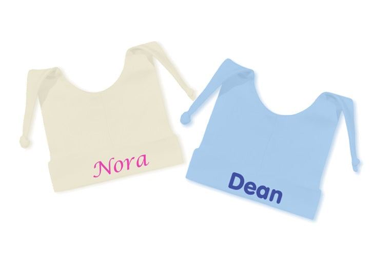 Knoopmuts met naam - Gepersonaliseerd Cadeau - In-house Geborduurd