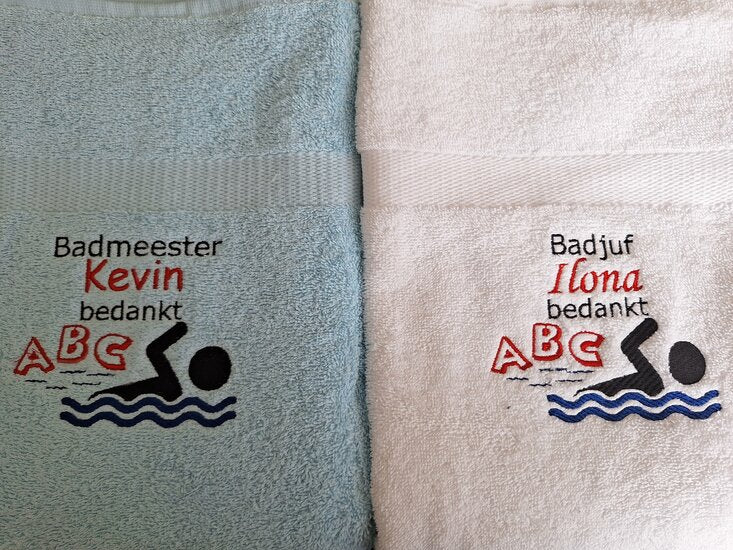 badjuf of badmeester bedankjes