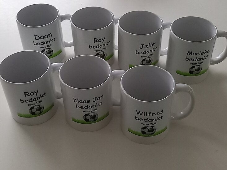 Koffiemok Trainer bedankt | Bedank al je trainers van de Club |