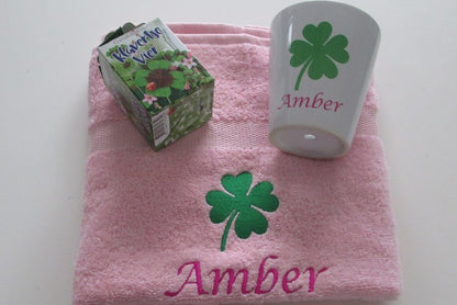 Bloempot met Naam – Origineel Bedankt Cadeau - Gepersonaliseerd Cadeau - In-house Geborduurd