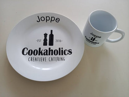 Koffiemok met Logo - Gepersonaliseerd Cadeau - In-house Geborduurd